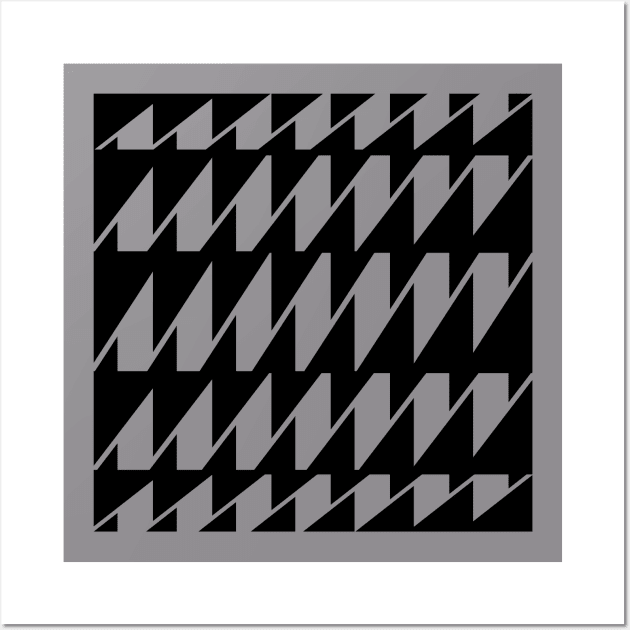 black wavy lines Wall Art by lkn